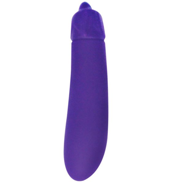Vibrador no Formato de Beringela com Vibração Única a Pilha - Image 3