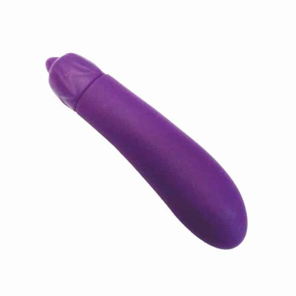 Vibrador no Formato de Beringela com Vibração Única a Pilha - Image 2