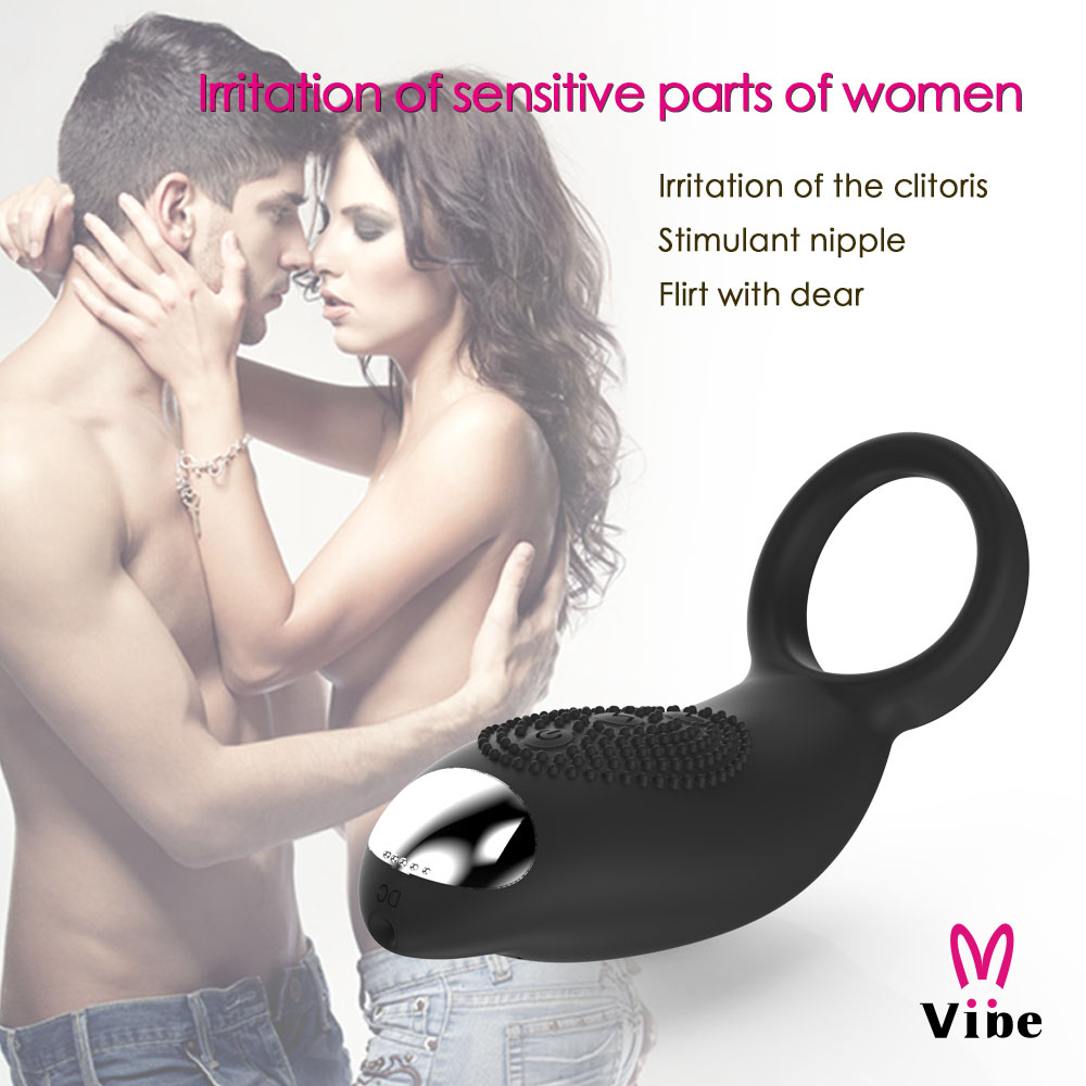 Anel Peniano Com Estimulador Multivelocidade Recarregável - Imagem 6