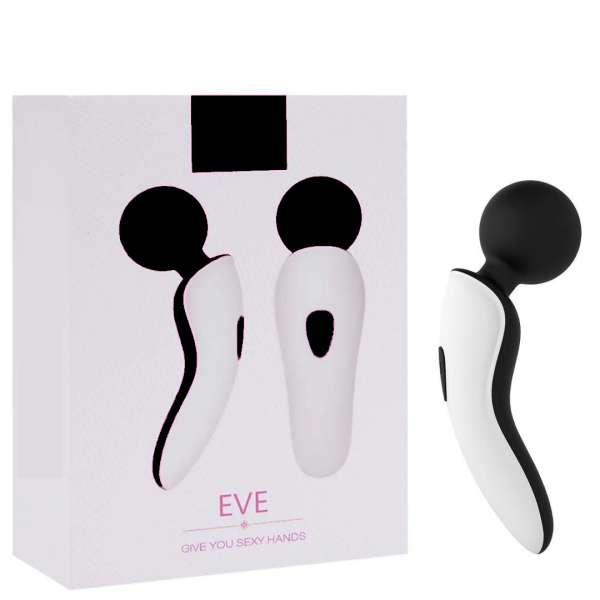 Vibrador Massageador Eve Varinha Magica Preto Estimulador de Clitóris