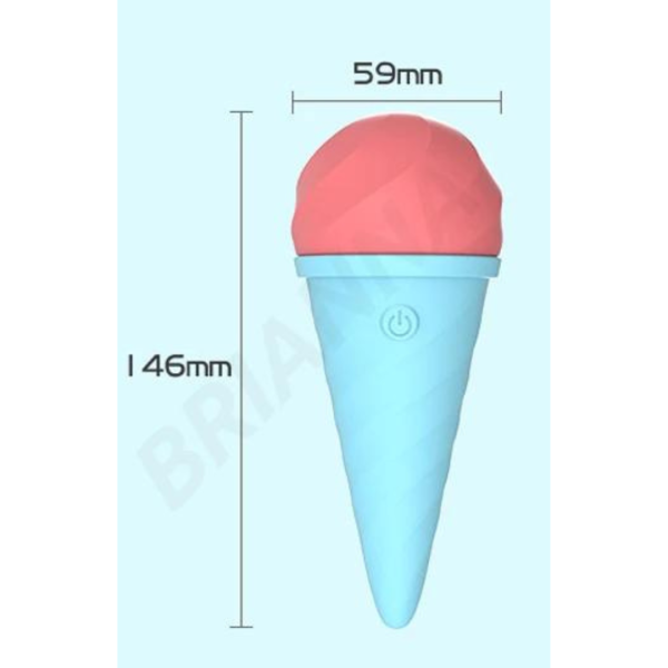 Vibrador com de Formato Sorvete com 10 Vibração Recarregável - Image 2