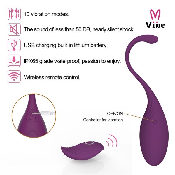 Vibrador Bullet com Controle e 10 velocidades Recarregável - Image 8