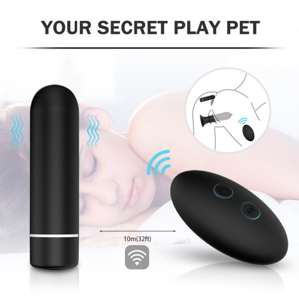 Plug Anal Silicone com Vibrador Bullet Controle Remoto Titi RCT - Image 5