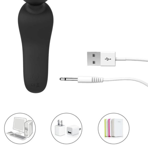 Vibrador Massageador Eve Varinha Magica Preto Estimulador de Clitóris - Image 3