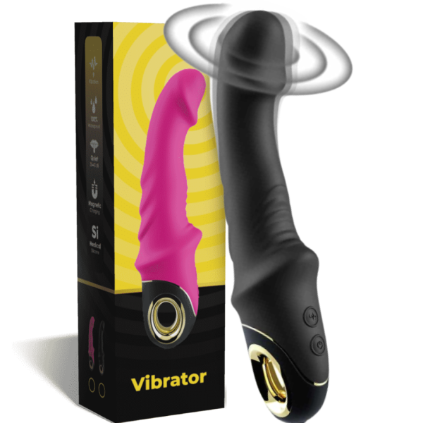 Vibrador Estimulador PontoG Preto 9 Velocidades Recarregável