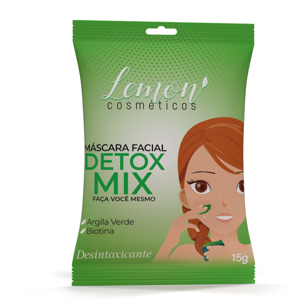 Mascara Facial Detox Mix Argila Verde - Lemon Cosmeticos - Image 3