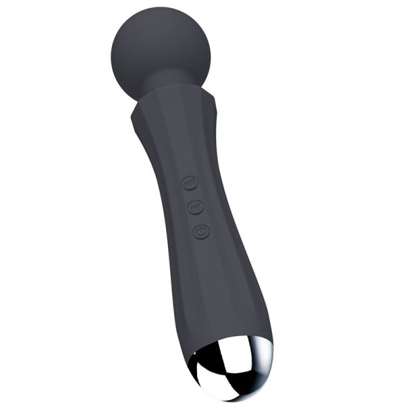 Vibrador Massageador Varinha Magica Preto Estimulador de Clitóris 20 Vibrações - Image 3