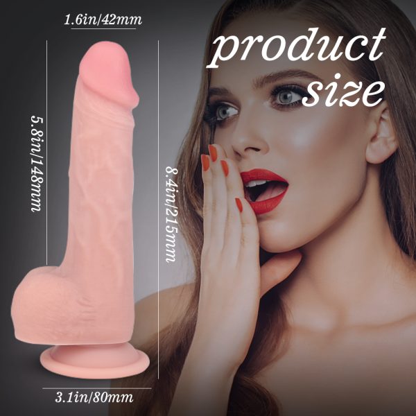 Pênis Realístico Com Ventosa E Escroto em Silicone Ultra Macio Baron-2 - Image 8