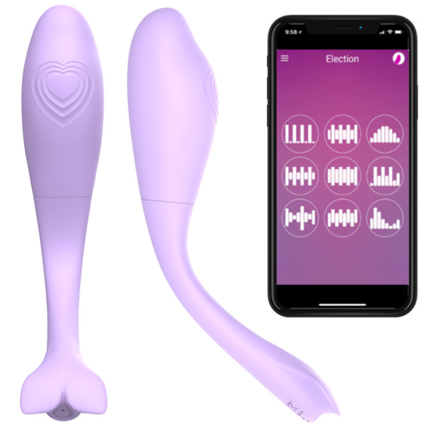 Vibrador Massageador Ponto G e Clitóris Aplicativo 9 Velocidades