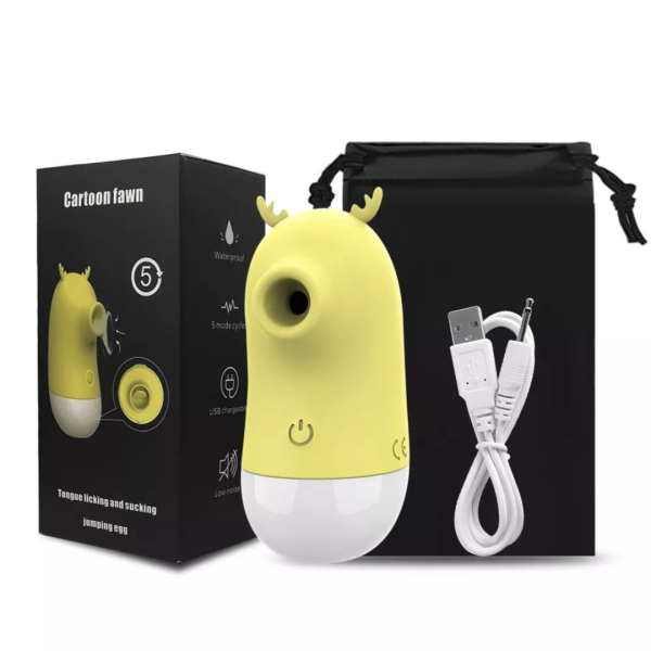 Vibrador Bichinho Com Sucção e Estimulador de Clitóris 5 Vibrações
