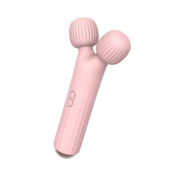 Vibrador Massageador Com Cabeça Dupla Recarregável Rosa Xuanai - Image 5