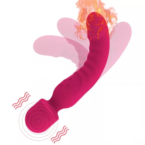 Vibrador Varinha Ponto G Com Aquecimento 10 Vibração - USB - Image 4