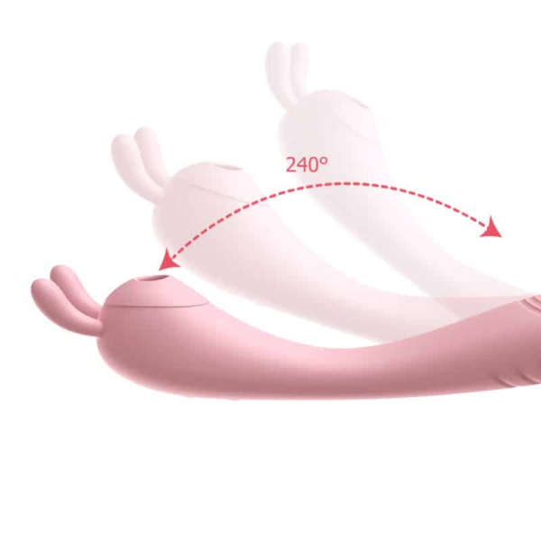 Vibrador e Sugador Coelhinho de 12 Velocidades Recarregável - Image 4