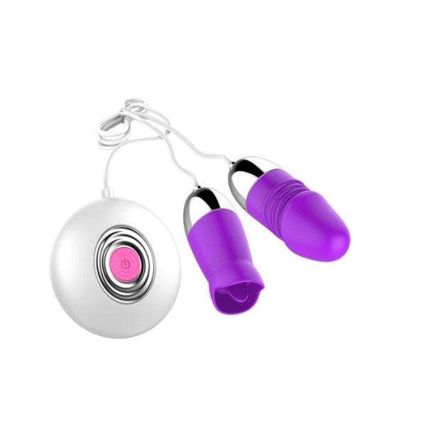 Vibrador Bullet Duplo com 12 Modos de Vibração a Pilha - Image 4