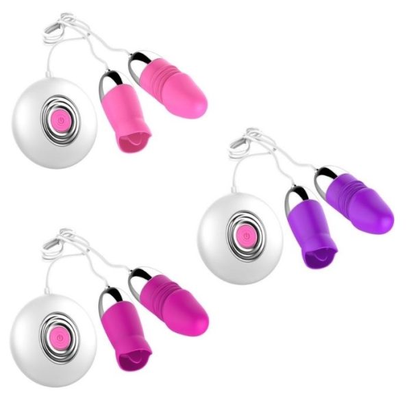 Vibrador Bullet Duplo com 12 Modos de Vibração a Pilha - Image 2