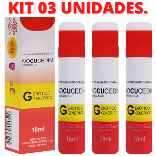 KIT 03 Nocucedim Gel Dessensibilizante 18Ml Segred Love - Image 2