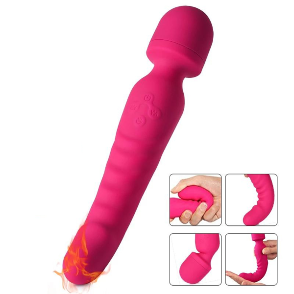 Vibrador Varinha Ponto G Com Aquecimento 10 Vibração - USB - Image 6