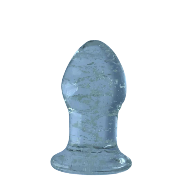Plug Anal Neon Em Vidro Com Esferas que Brilha No Escuro - Image 2