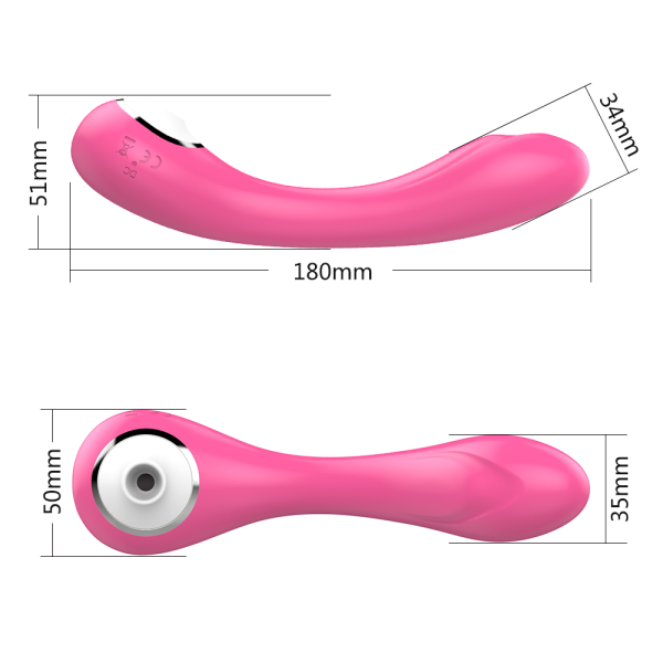 Vibrador Estimulador de Clitóris Com Sugador Tina 20 Vibrações - Image 7