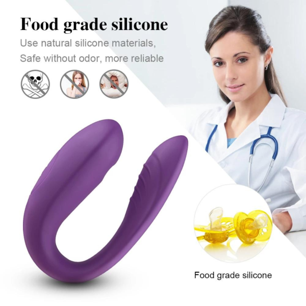 Vibrador e Casal com 10 Modos de Vibração Recarregável - Image 5