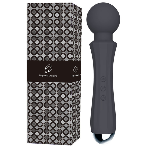 Vibrador Massageador Varinha Magica Preto Estimulador de Clitóris 20 Vibrações
