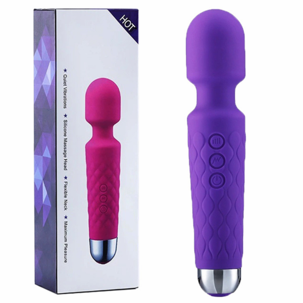 Varinha Magica Vibrador Estimulador de Clitóris Com Relevo 20 Vibrações