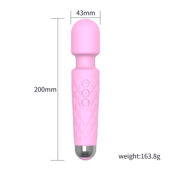Varinha Magica Vibrador Estimulador de Clitóris Com Relevo 20 Vibrações - Image 2