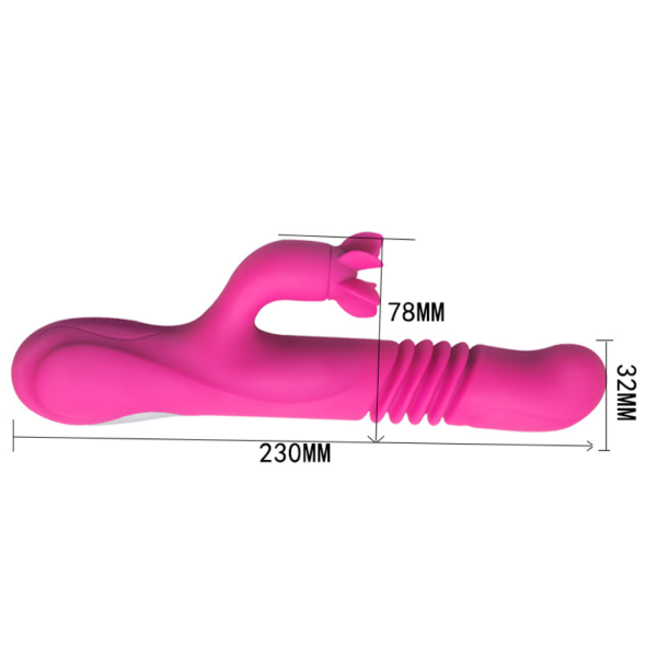 Vibrador Estimulador Vai e Vem Com Aquecimento e Estimulador de Clitóris - Image 6