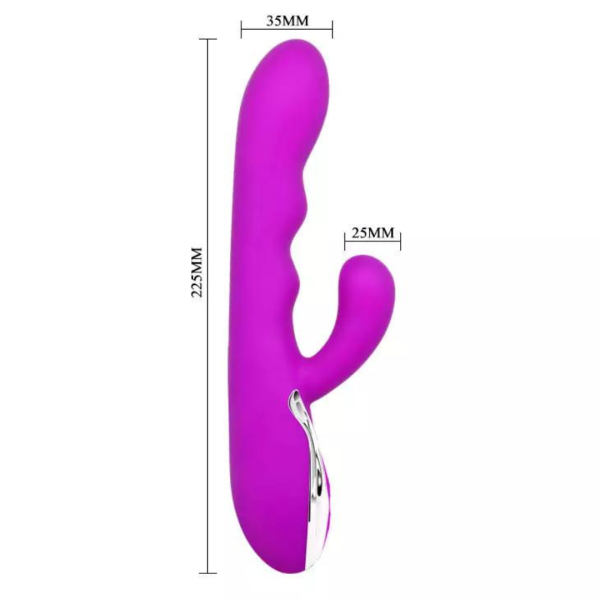 Vibrador com Dupla Estimulação 7 Vibrações Recarregável - Image 2