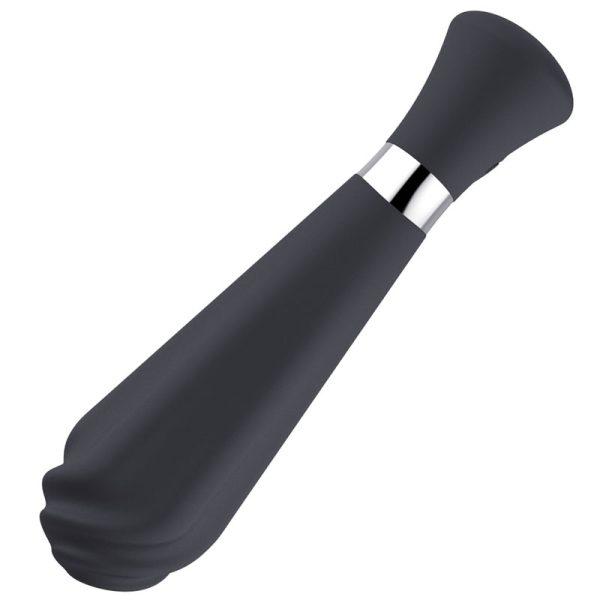 Vibrador Estimulador Ponto G Sorvete em Silicone Preto 12 Vibrações - Image 5