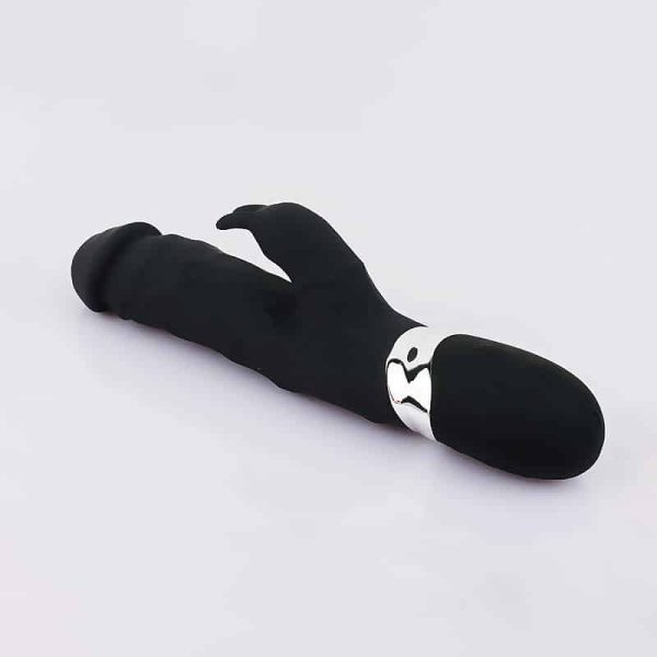 Vibrador de Ponto G e Clitóris Preto 7 Vibração Recarregável - Image 4