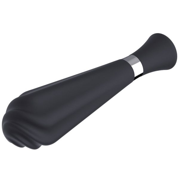 Vibrador Estimulador Ponto G Sorvete em Silicone Preto 12 Vibrações - Image 3