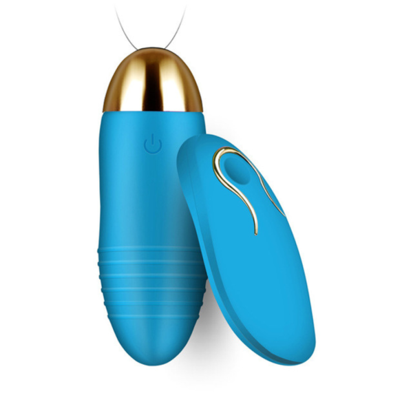 Vibrador Bullet Azul Controle Sem Fio 10 Vibrações - USB - Image 2