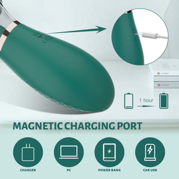 Vibrador Sugador de Clitóris com Língua Estimuladora - USB - Image 3