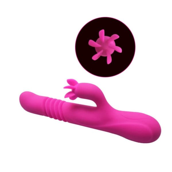 Vibrador Estimulador Vai e Vem Com Aquecimento e Estimulador de Clitóris - Image 3