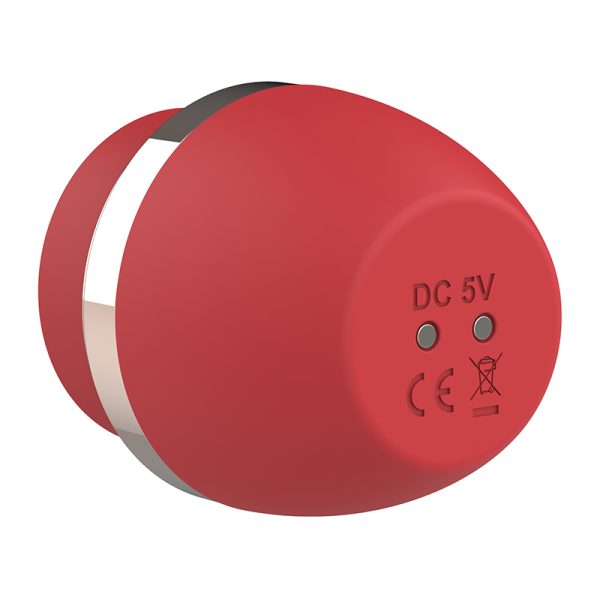 Vibrador Estimulador de Clitóris Egg Silicone Macio Vermelho 10 Vibrações - Image 5