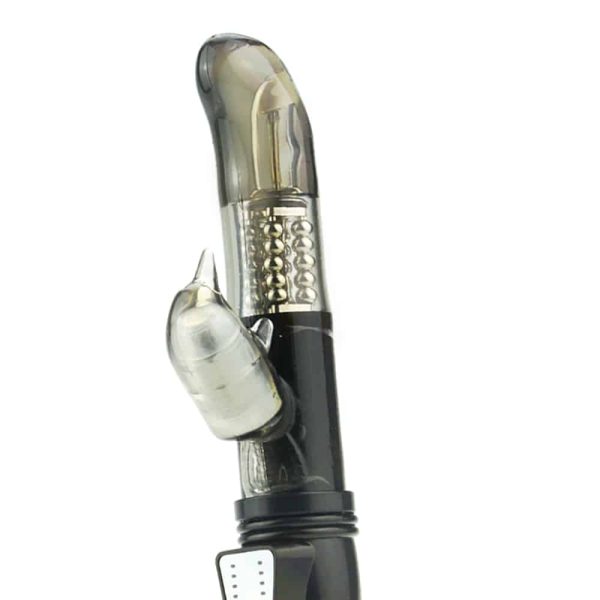 Vibrador Rotativo Ponto G em Jelly Preto com 12 Velocidades - Image 4