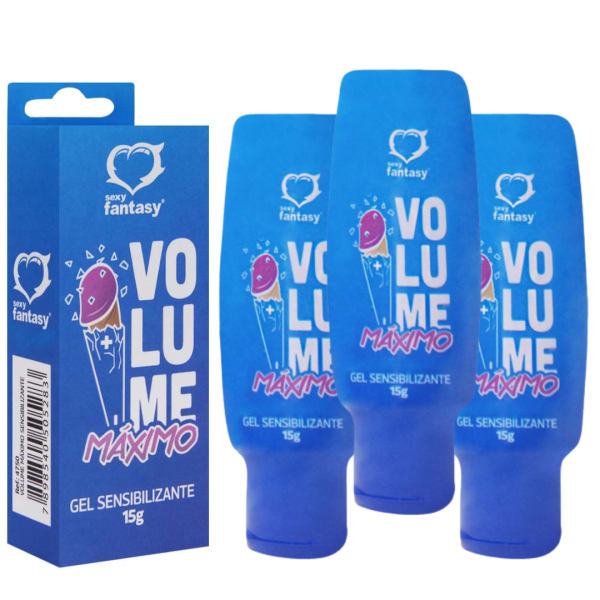 KIT 03 Volume Máximo GeIS Sensibilizantes 15G - Sexy Fantasy