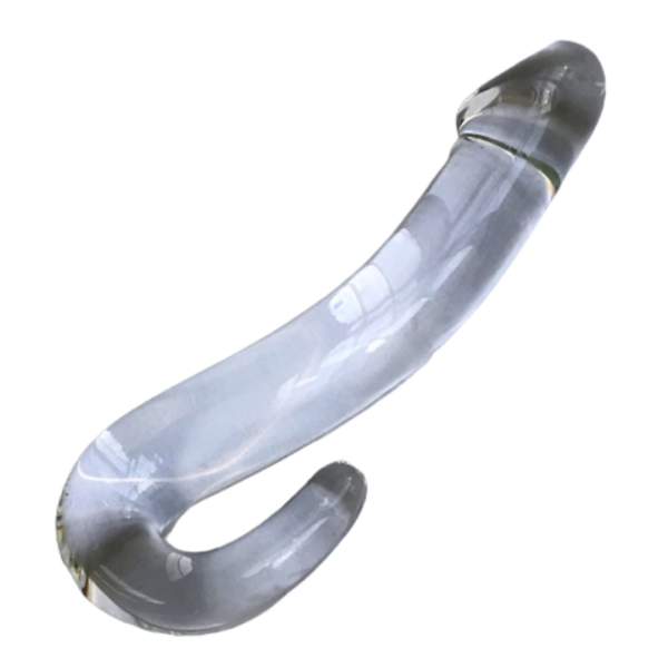 Penetrador Anal Forma de Pênis Ponto G Plug Anal Vidro 12×2,5Cm