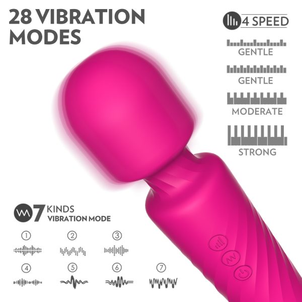 Vibrador E Massageador Hero Varinha Magica em Silicone Macio 7 Vibrações - Image 4
