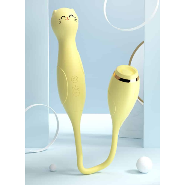Vibrador com Sugador de Clitóris Gatinho 12 Modo de Vibração - Image 3