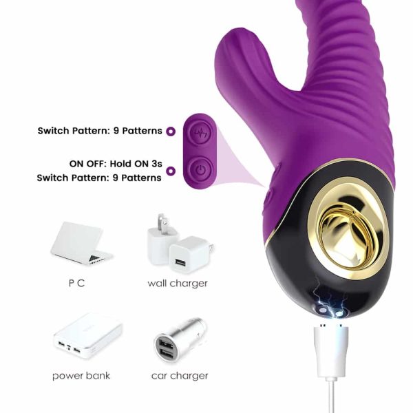 Vibrador Ponto G e Estimulador Clitoriano Com Motor Duplo - Image 5