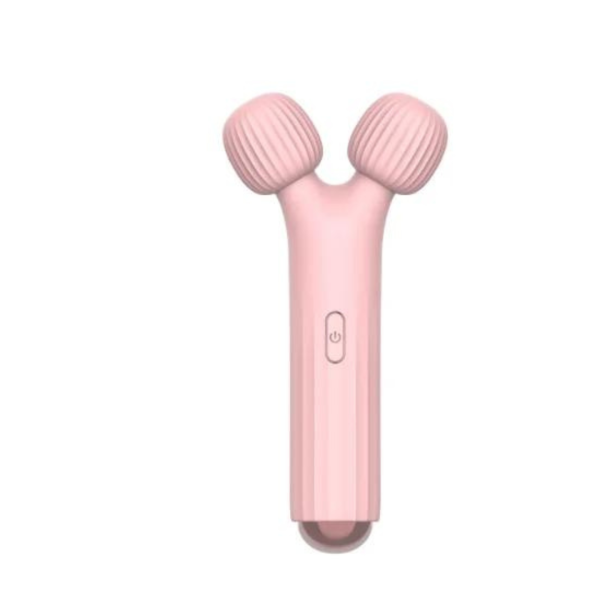 Vibrador Massageador Com Cabeça Dupla Recarregável Rosa Xuanai - Image 2