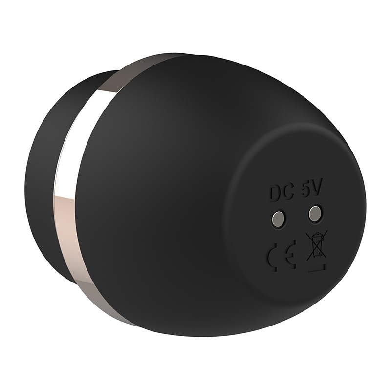 Vibrador Estimulador de Clitóris Egg Silicone Macio Preto 10 Vibrações - Imagem 2