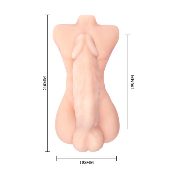 Dildo Realístico Meio Corpo Com Prótese Monster Dick Baile - Image 2