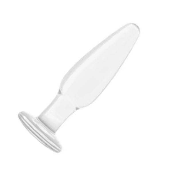 Plug Penetrador Anal Cônico Vidro 11,5 x 3 Cm Transparente - Image 4