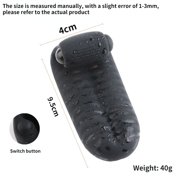 Vibrador Dedeira com Estimulador Clitoriano Bullet a Pilha - Image 7