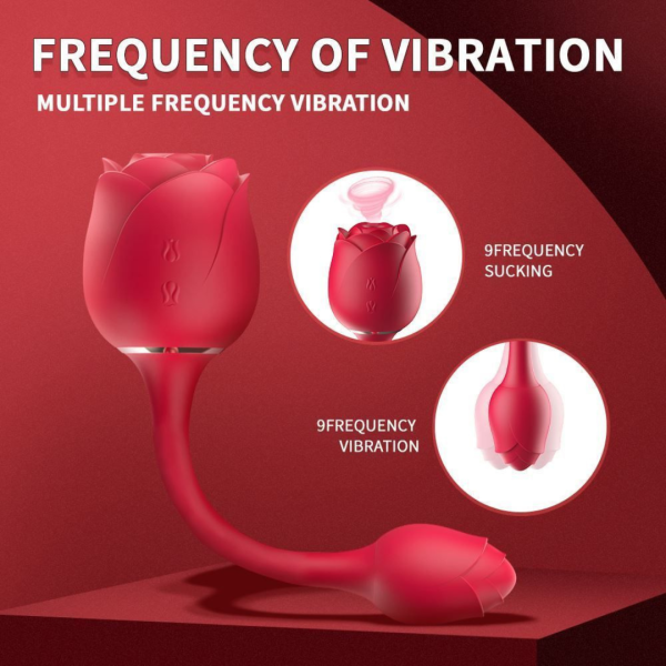 Vibrador Estimulador de Clitoris Com Sugador Rosa Immortal Flowers 3 - Image 8