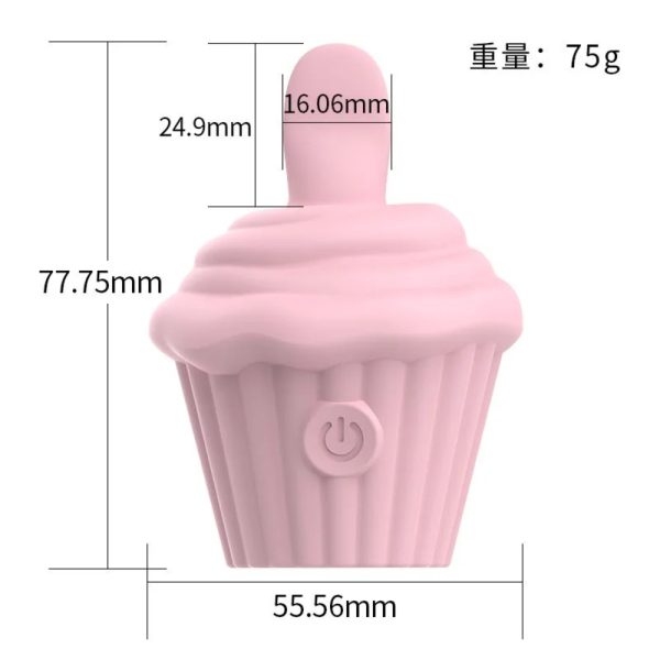 Estimulador de Clitóris CupCake com Língua - Recarregável - Image 2