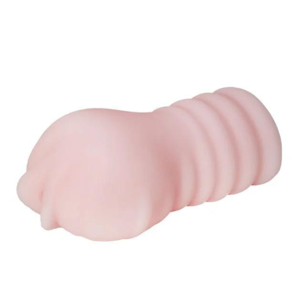 Masturbador Masculino Formato Vagina Em Cyberskin 14x7,8 CM - Image 4